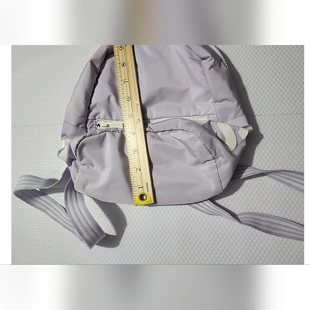 Adidas Pre Owned Linear Mini Backpack purple hue fair Condition Stains On Back - Picture 16 of 16
